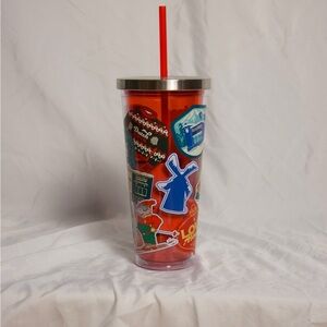 Brand New Limited Edition Dutch Bros 24 oz Holiday Tumbler Red 2024